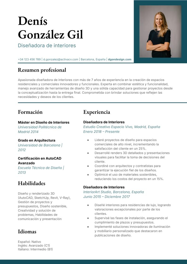 Diseñador de interiores