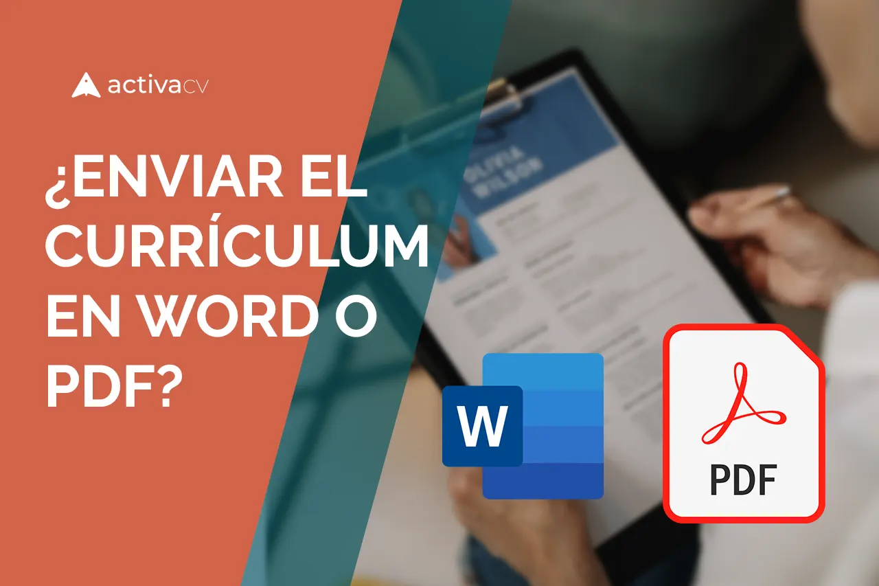 Enviar curriculum en word o pdf