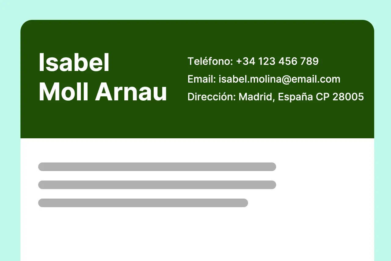 como hacer seccion contacto curriculum activacv