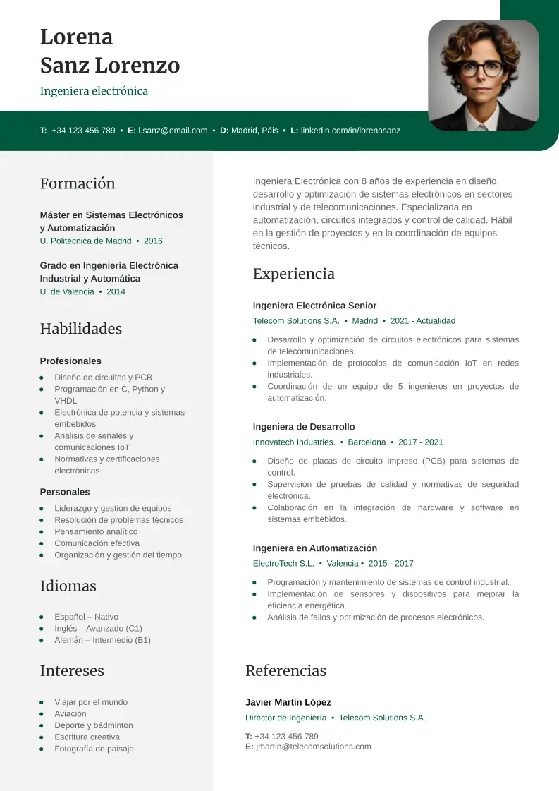 #2160 - Plantilla de curriculum Badalona Mandarina 2160 Plantilla de curriculum Badalona Abeto