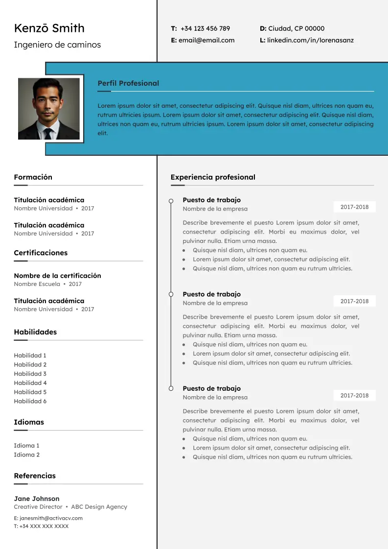 Modelo de Currículo gratis