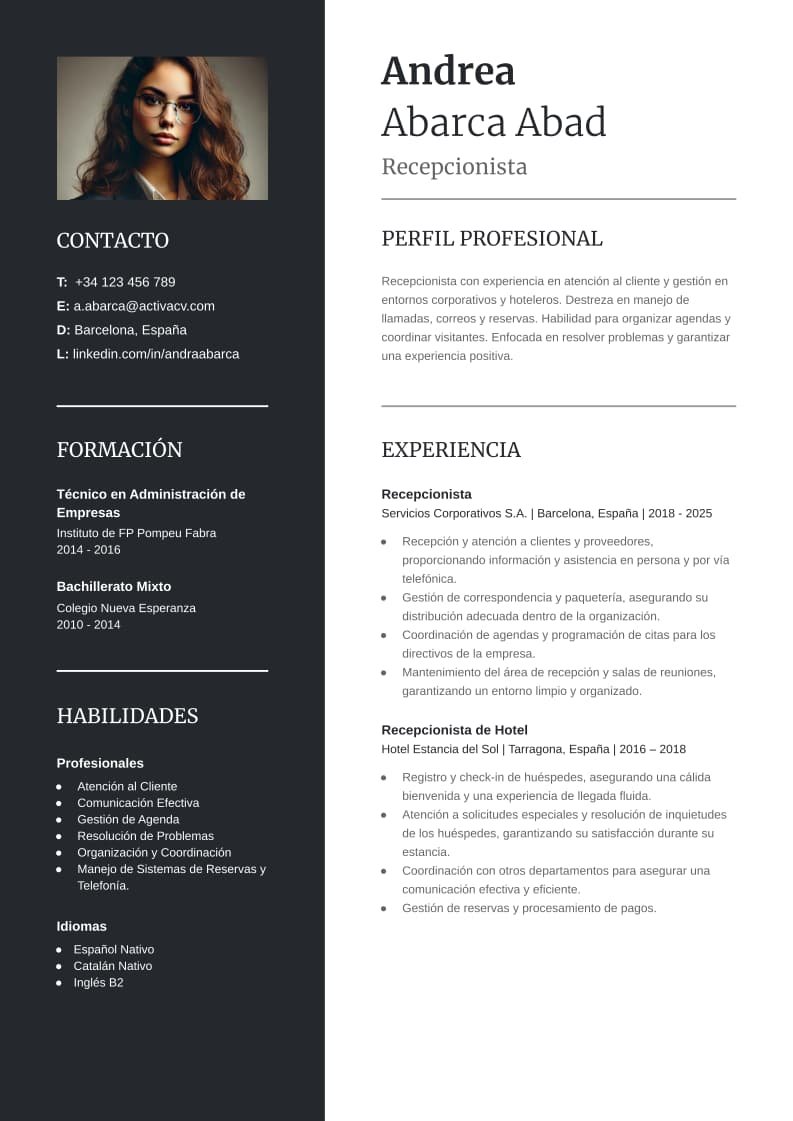 Recepcionista
