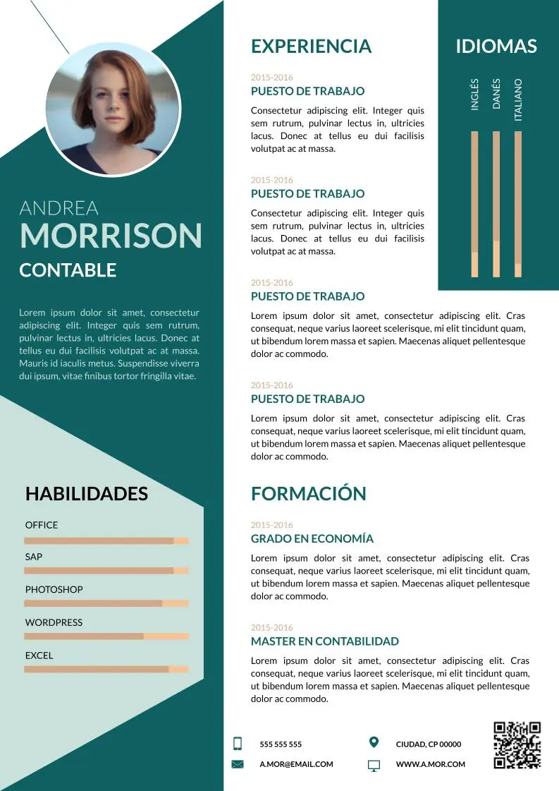 Plantilla de CV digital