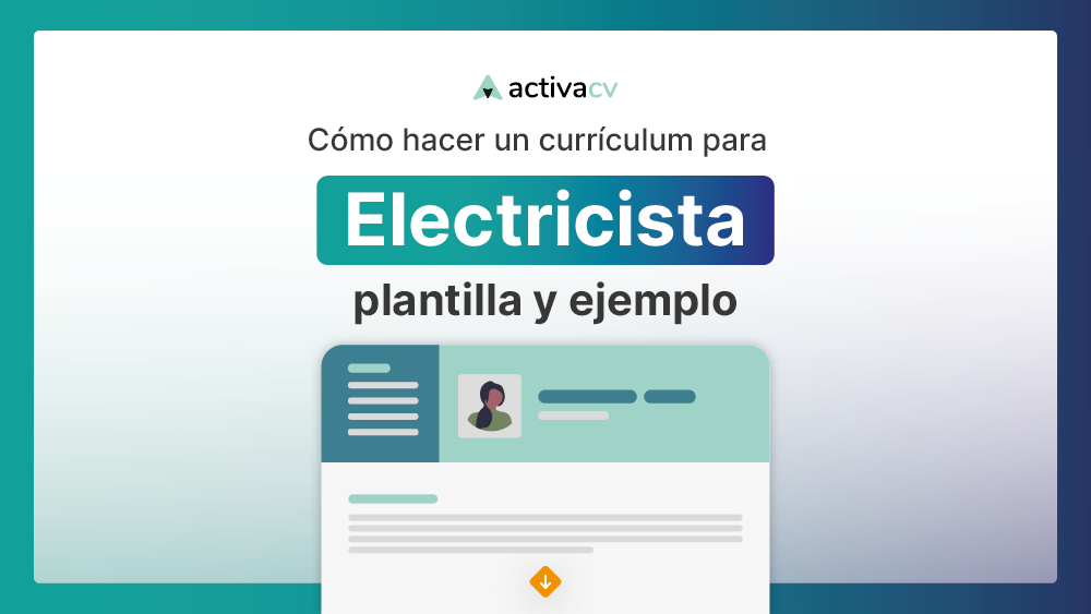 cv Electricista