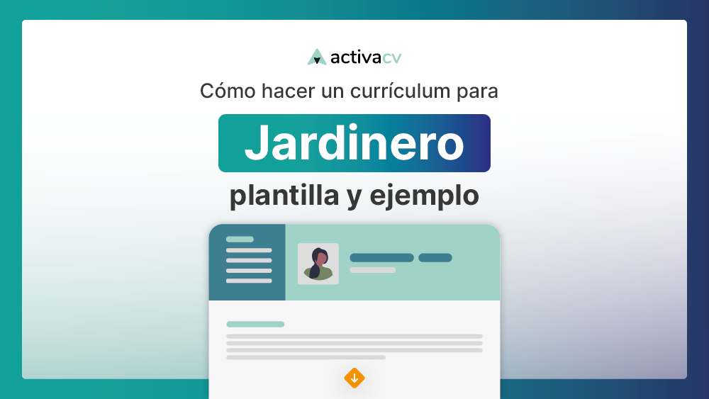 CV Jardinero