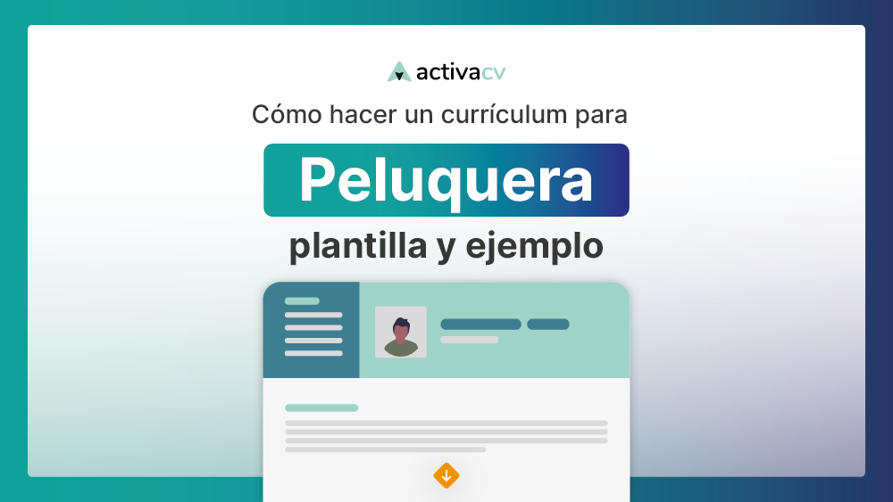 CV Peluquera