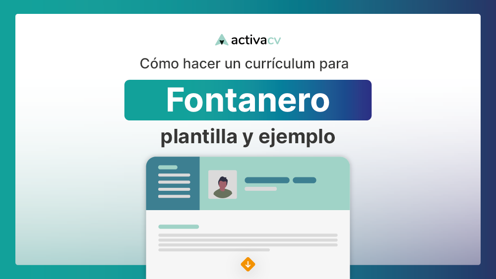 currículum fontanero